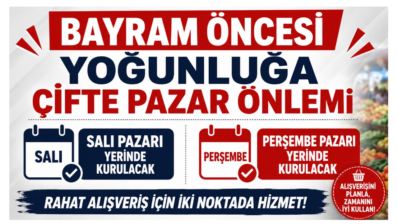 Salı Pazarı Hem Salı Hem Perşembe Yerinde Kurulacak
