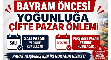 Salı Pazarı Hem Salı Hem Perşembe Yerinde Kurulacak