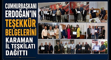 AK Parti Karaman Teşkilatından Üyelere Teşekkür Ziyareti