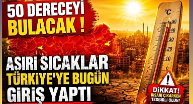 Avrupa'yı Yakan Sıcak Hava Dalgası Türkiye'ye Girdi! 50 Derece Uyarısı