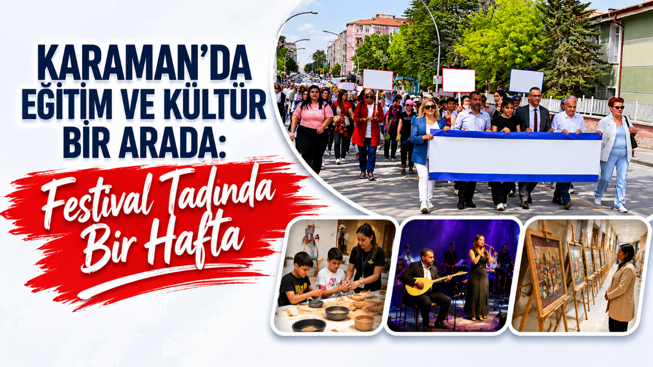 Karaman'da Eğitim ve Kültür Bir Arada: Festival Tadında Bir Hafta