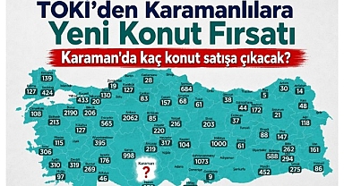 TOKİ'den Karamanlılara Yeni Konut Fırsatı
