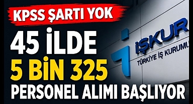 İŞKUR'dan 45 İlde 5 Bin 325 Personel Alımı Başlıyor