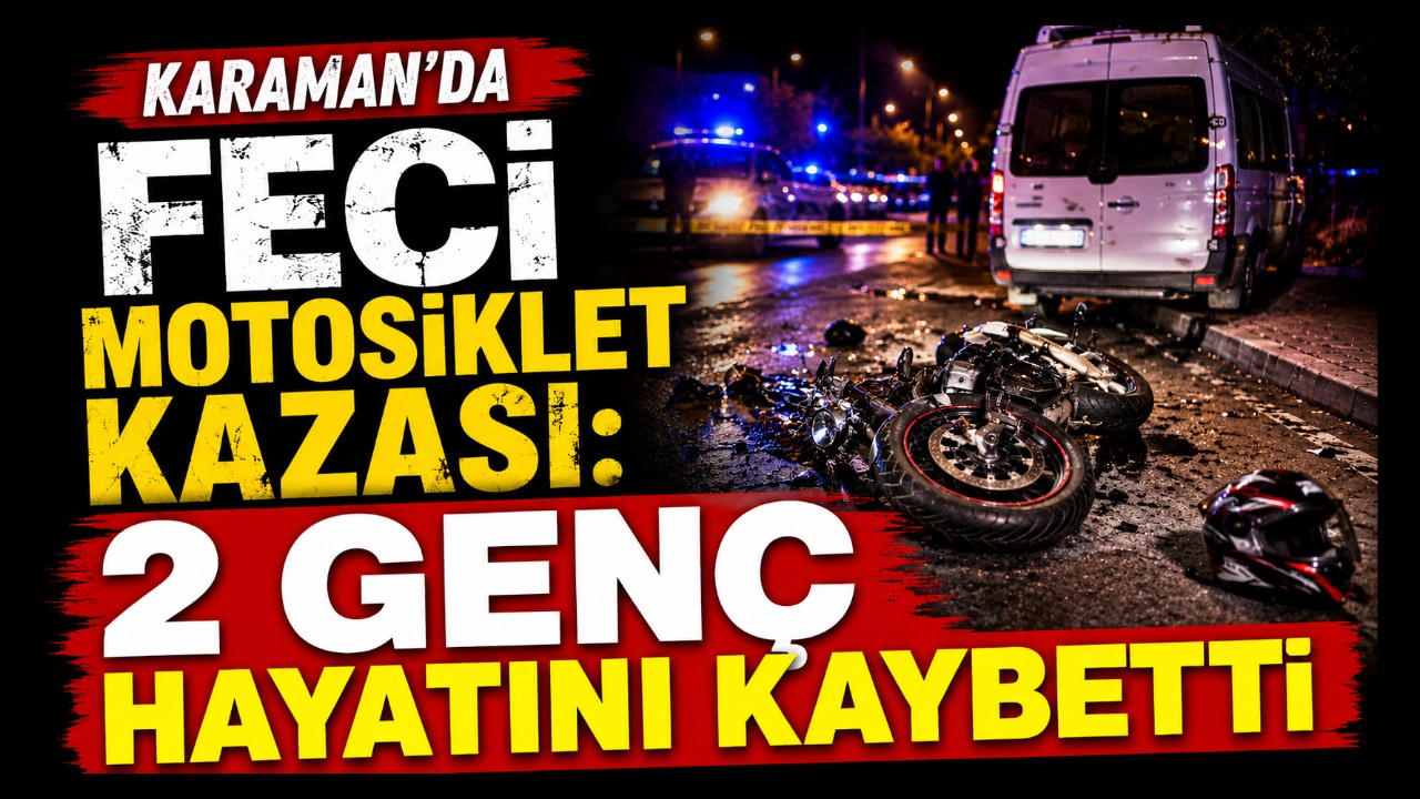 Karaman'da Feci Motosiklet Kazası: 2 Genç Hayatını Kaybetti