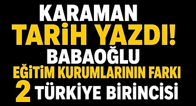Karaman Zirvede! Babaoğlu Eğitim Kurumları Çifte Türkiye Birinciliğiyle Gururlandırdı