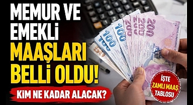 Memur ve Emekli Maaşları Belli Oldu! Kim Ne Kadar Alacak?