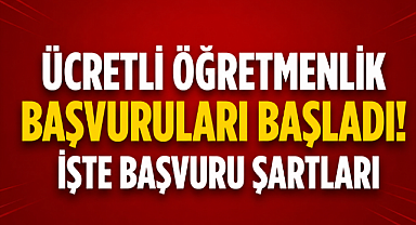 Ücretli Öğretmenlik Başvuruları Başladı! İşte Başvuru Şartları