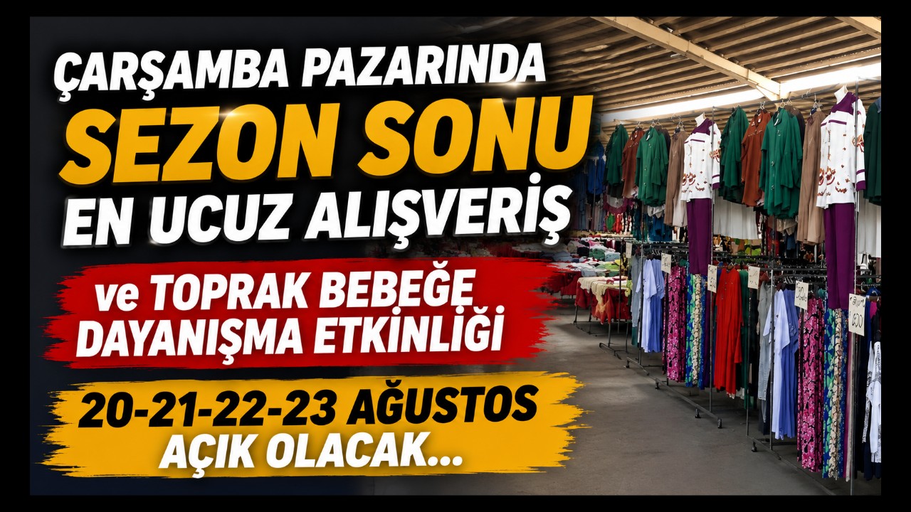 4 Gün Sürecek Büyük Dayanışma! Çarşamba Pazarı'ndaki Etkinliği Kaçırmayın