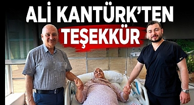 Ali Kantürk'ten Teşekkür