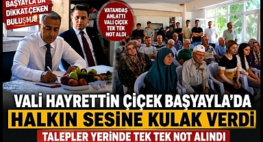 Başyayla'da Halk Buluşması: Vali Çiçek Talepleri Dinledi