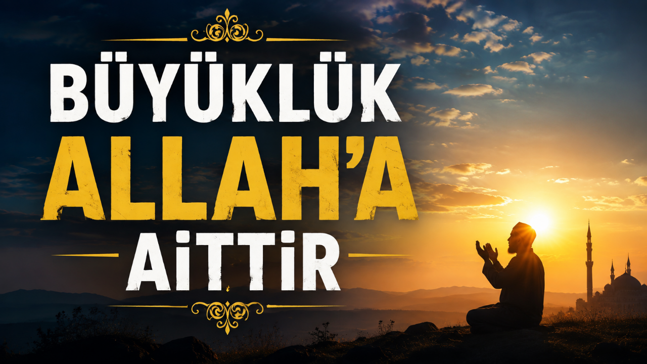 Büyüklük Allah'a aittir; kuluna düşen tevazu ve şükürdür.