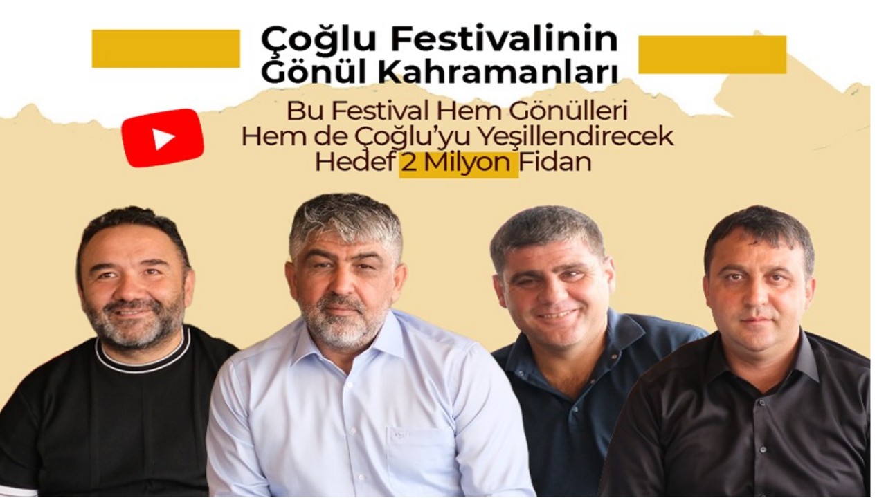 Çoğlu Köyü Festivali Başlıyor: Geliriyle 2 Milyon Fidan Dikilecek