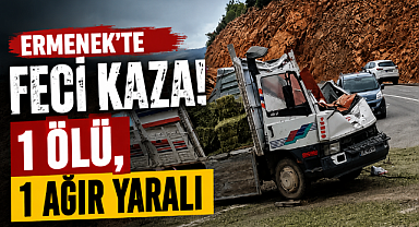Ermenek'te Feci Kaza: 1 Ölü, 1 Ağır Yaralı