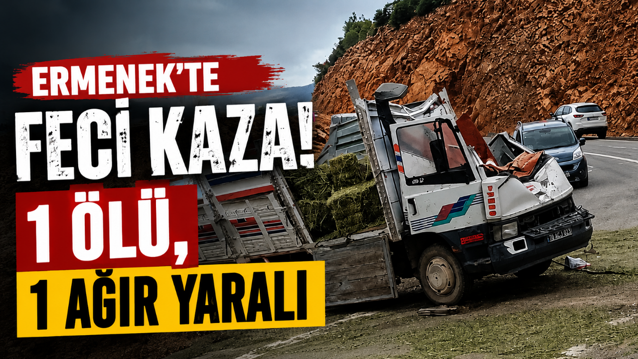 Ermenek'te Feci Kaza: 1 Ölü, 1 Ağır Yaralı