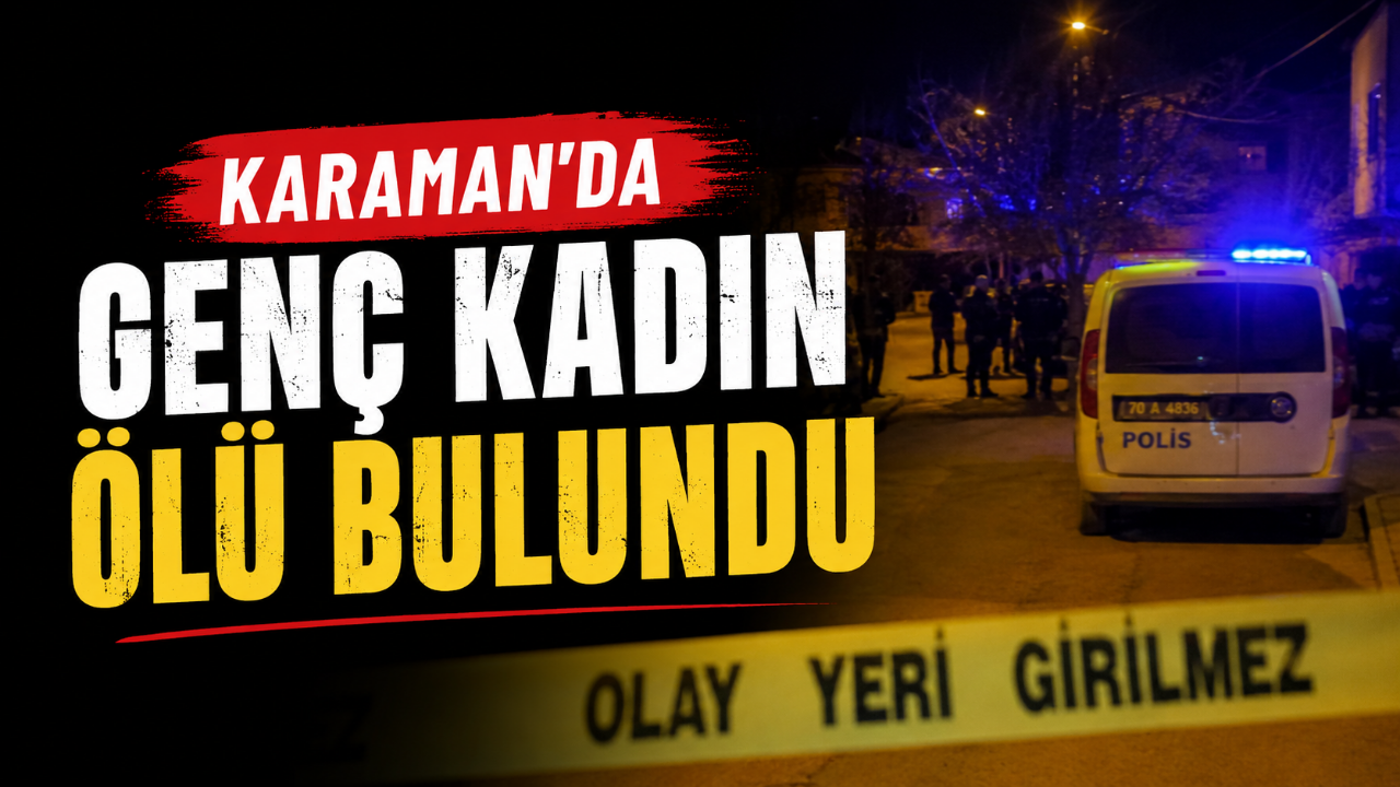 Karaman'da Genç Kadın Ölü Bulundu