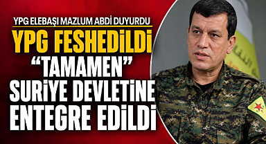 SON DAKİKA: YPG Feshedildi