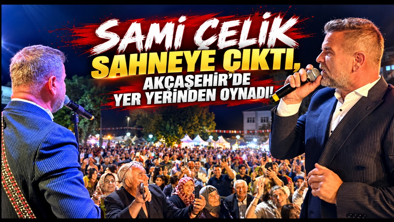 Akçaşehir'de Festivalin Ritmi Sami Çelik'le Zirve Yaptı