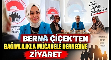Berna Çiçek'ten Bağımlılıkla Mücadele Derneğine ziyaret