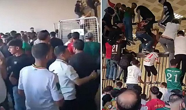 Bilet almadan stadyuma daldılar! Kaçak giriş anları kamerada