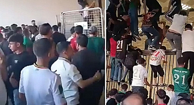 Bilet almadan stadyuma daldılar! Kaçak giriş anları kamerada