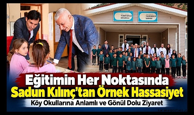 Eğitimin Her Noktasında Sadun Kılınç'tan Örnek Hassasiyet