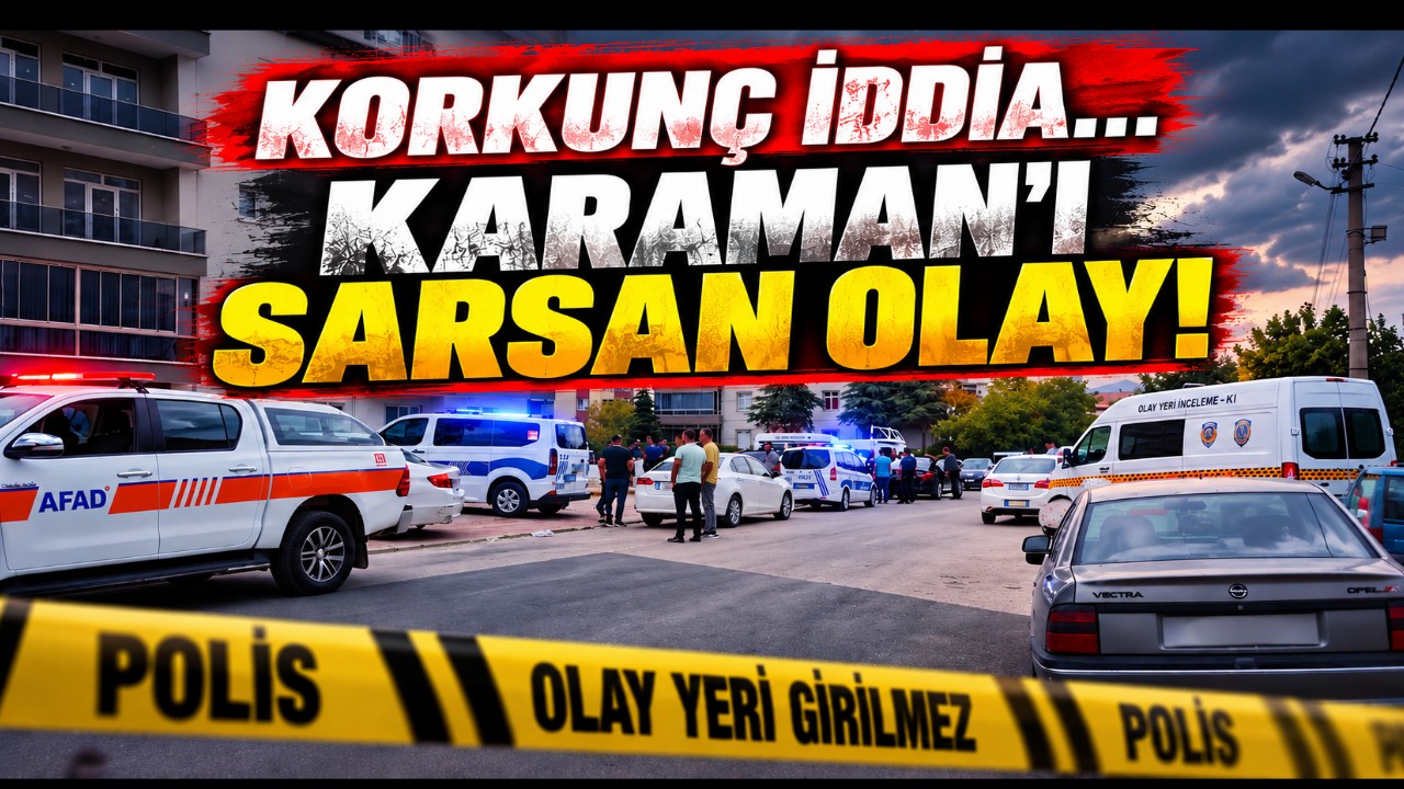 Karaman'ı Sarsan Olay!