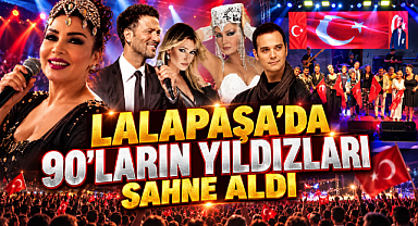 Lalapaşa'da 90'ların Yıldızları Sahne Aldı