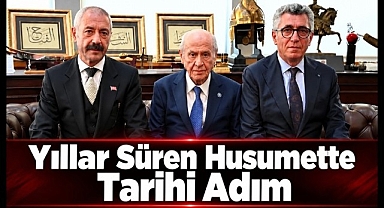 Sarallar ve Şahinler Aileleri Bahçeli'nin Makamında Bir Araya Geldi